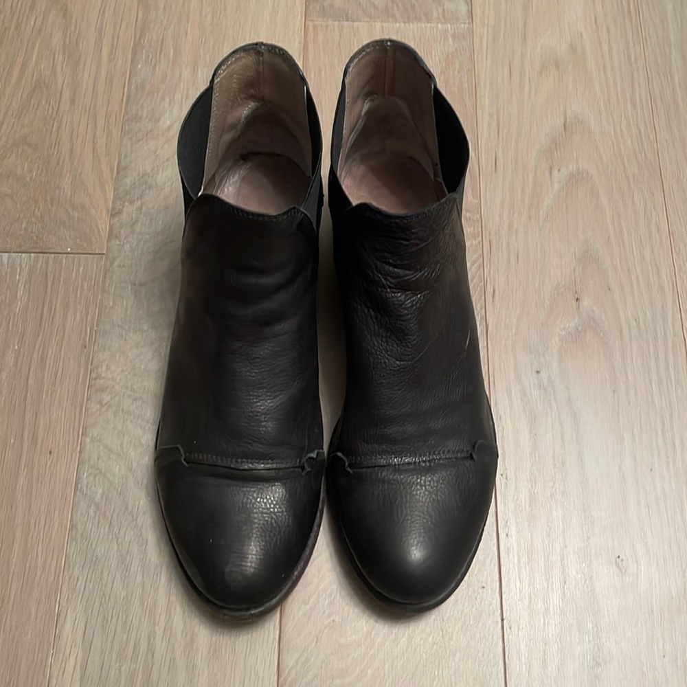 Black ankle booties